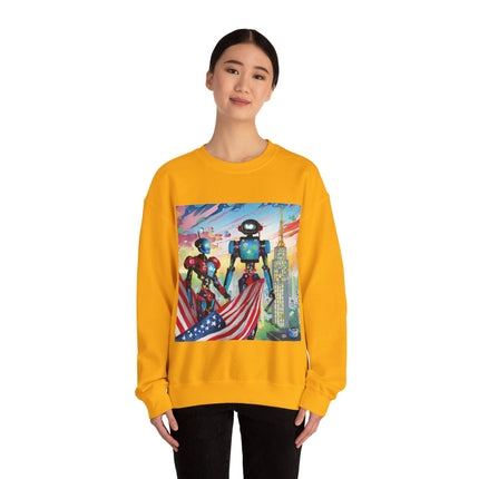 High Fashion Cyberpunk CIA Robots Unisex Heavy Blend™ Crewneck Sweatshirt