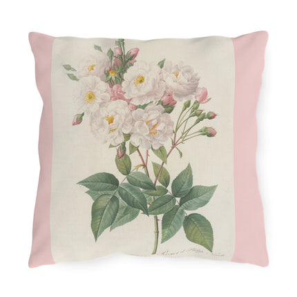 Rosa Noisettiana by Pierre Joseph Redouté  Outdoor Pillows
