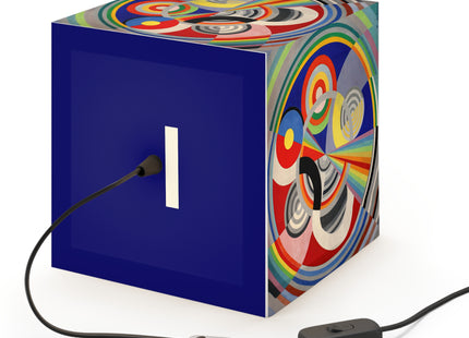 Rythme No. 1 by Robert Delaunay Light Cube Lamp