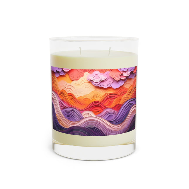 Dramatic Sunset Sky Scented Candle - Full Glass, 11oz - The White Tea & Fig, The Lavender & Sage, and The Ocean Mist & Moss