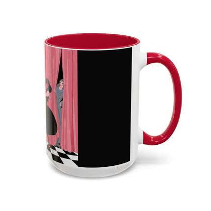 The Ladies Behind The Velvet Curtain Colorful Mugs – Art Deco Theatrical Elegance