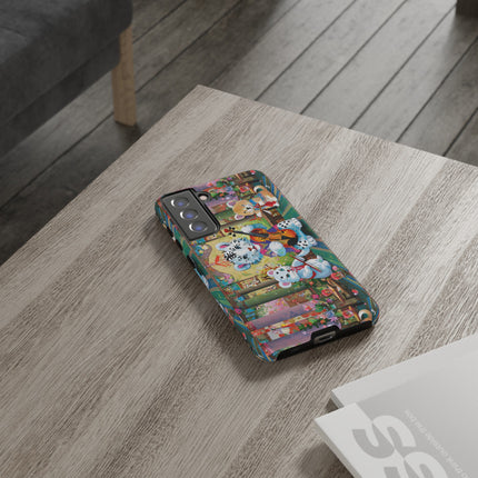 Melodies of the Snow Lion Cub Phone Cases