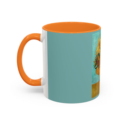Vase with Twelve Sunflowers by Vincent van Gogh Colorful Mugs (11oz, 15oz)