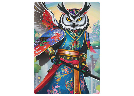 Cyberpunk Samurai Owl Playing Cards
