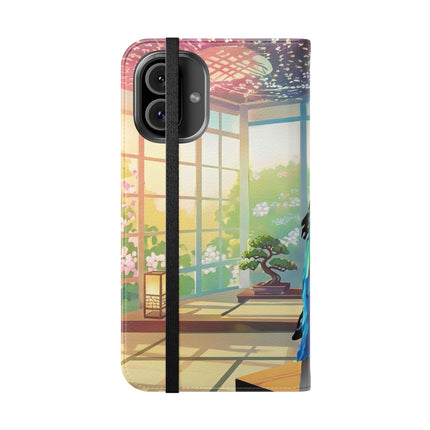 🎧🦜 Parrot DJ Flip Case – Neon Beats & Cyber Groove