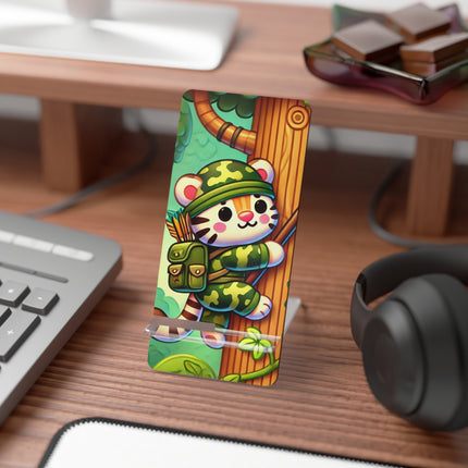 Stealthy Stripes Mobile Display Stand for Smartphones