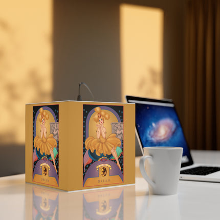 November & Topaz Zodiac Light Cube Lamp
