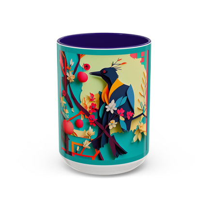 Curious Crow Colorful Mugs (11oz, 15oz)