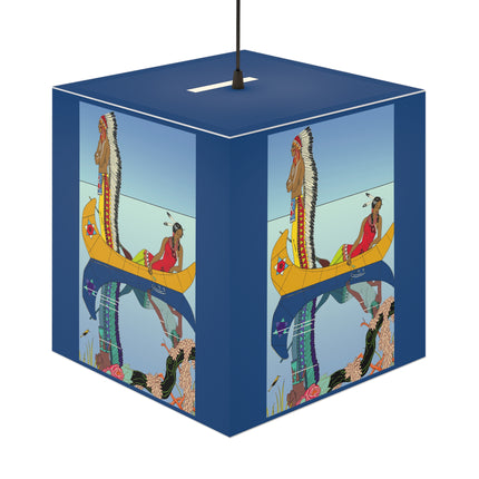 Le long du Missouri by George Barbier Light Cube Lamp