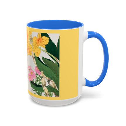 Golden Bow Orchid by Tanigami Kônan Colorful Mugs (11oz, 15oz)