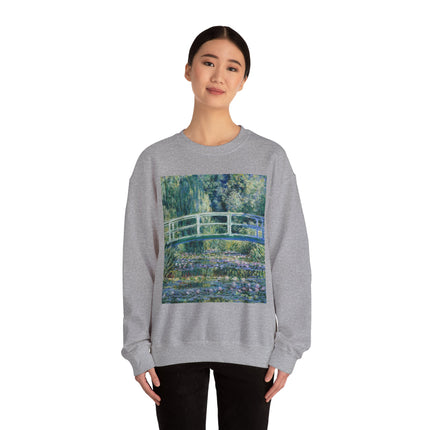 Water Lilies and Japanese Bridge by Claude Monet Heavy Blend™ Crewneck Sweatshirt