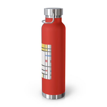 Place de la Concorde by Piet Mondrian Copper Vacuum Insulated Bottle, 22oz