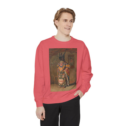 A Buddhist Lama by Vasily Vereshchagin Garment-Dyed Sweatshirt