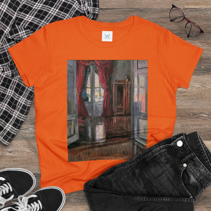 View into an Apartment by Egon Schiele Women's Midweight Cotton Tee