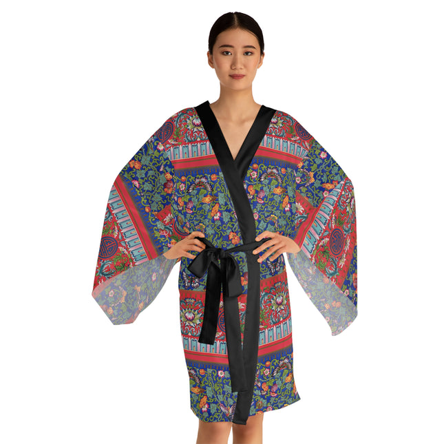 Chinese Ornament by Owen Jones Long Sleeve Kimono Robe (AOP)