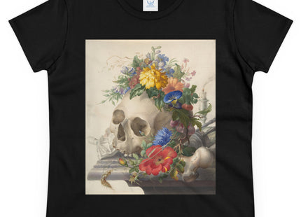 Vanitas Still Life by Herman Henstenburgh Women's Midweight Cotton Tee