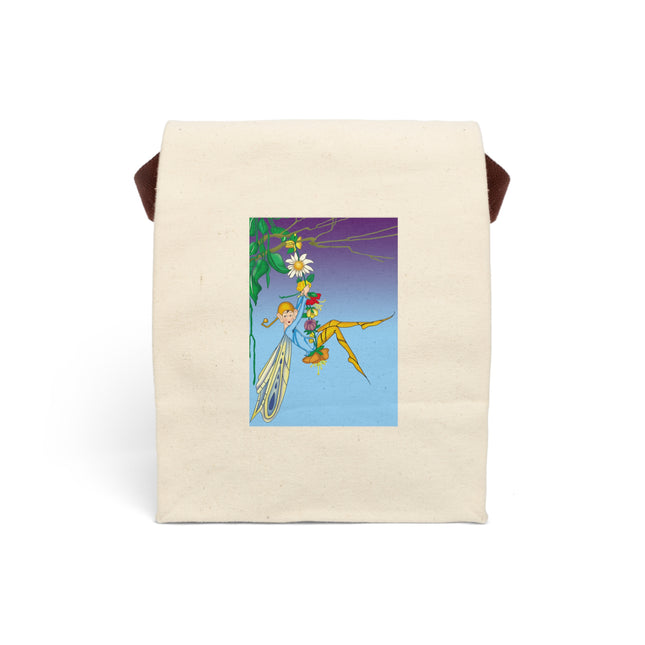 A Fairy's Delight Canvas Lunch Bag With Strap