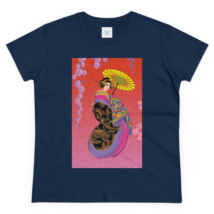 Enchanting Geisha Women's Midweight Cotton Tee