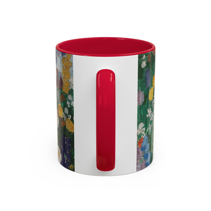 Flowers on the Mountain by August Babberger Colorful Mugs (11oz, 15oz)