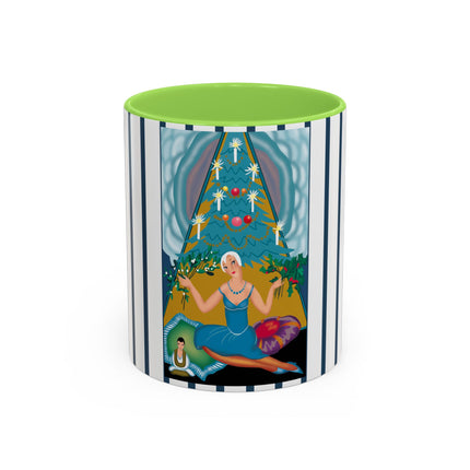 Art Deco Christmas Elegance Colorful Mugs (11oz, 15oz)