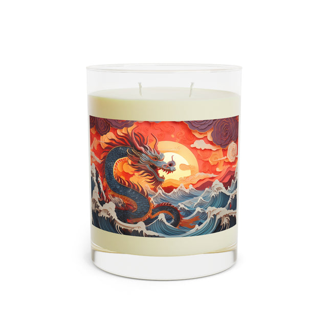 Emergence of the Dragon Scented Candle - Full Glass, 11oz - The White Tea & Fig, The Lavender & Sage, and The Ocean Mist & Moss