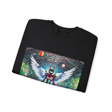 Samurai Robot Angels Unisex Heavy Blend™ Crewneck Sweatshirt