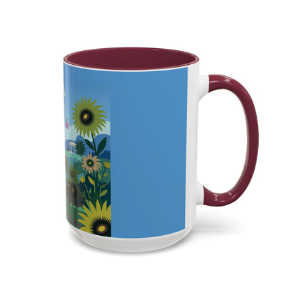 The Secret Language Of Flowers Colorful Mugs – Art Deco Botanical Elegance