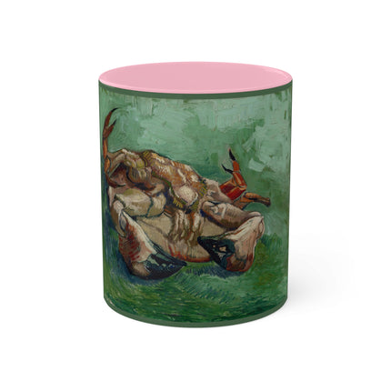 Crab on its Back by Vincent Van Gogh Colorful Mugs, 11oz