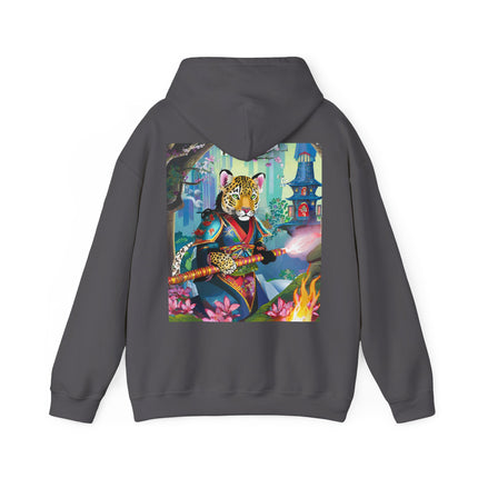 Cyberpunk Leopard – Heavy Blend™ Hooded Sweatshirt