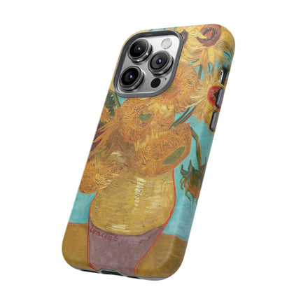 Vase with Twelve Sunflowers by Vincent Van Gogh Phone Cases