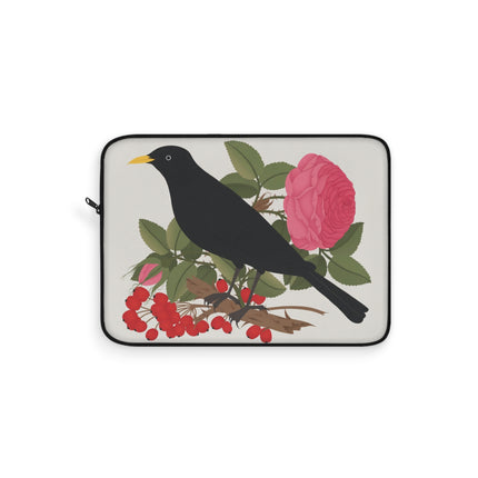 Blackbird & Rose Laptop Sleeve – Timeless Beauty & Elegant Charm
