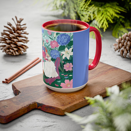 The Ladies Of The Blossoming Vanity Colorful Mugs – Art Deco Floral Elegance