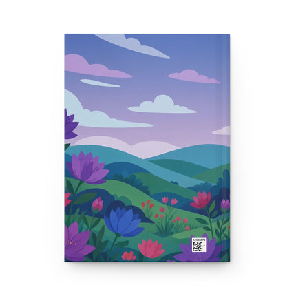 🎭🐕 The Lady And The Dancing Dog Hardcover Journal – Art Deco Garden Whimsy