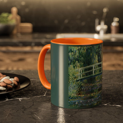 Water Lilies and Japanese Bridge by Claude Monet Colorful Mugs (11oz, 15oz)