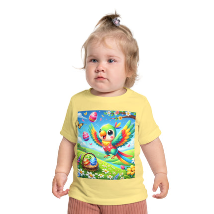Easter Parrot Baby Short Sleeve T-Shirt