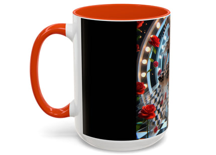 Halloween Witch Through the Mirror Colorful Mugs (11oz, 15oz)