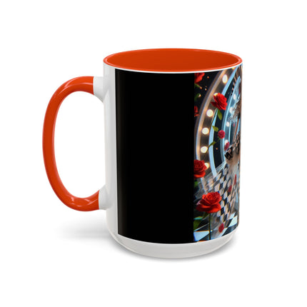Halloween Witch Through the Mirror Colorful Mugs (11oz, 15oz)