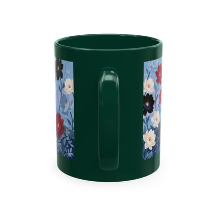 💌🌺 The Lady Of The Scattered Love Letters Ceramic Mug – Art Deco Romantic Elegance