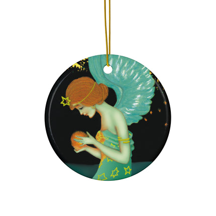 Twilight Angel Ceramic Ornament, 4 Shapes