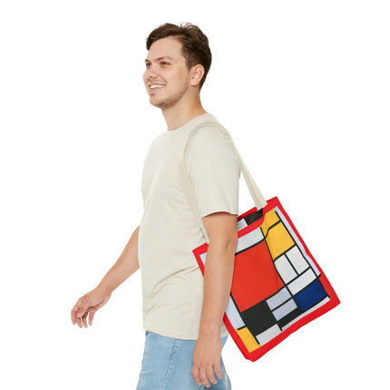 Composition with Red, Yellow, Blue, and Black by Piet Mondrian Tote Bag (AOP)
