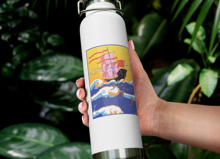 Golden Seas and Whimsical Dreams Copper Vacuum Insulated Bottle, 22oz