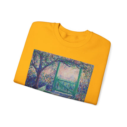 The Artist’s Garden (The Green Chair) by Theodore Earl Butler Heavy Blend™ Crewneck Sweatshirt