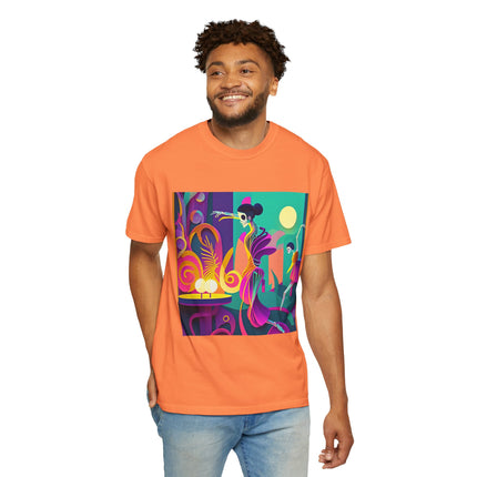 Dance of the Skeleton Ballerinas Unisex Garment-Dyed T-shirt