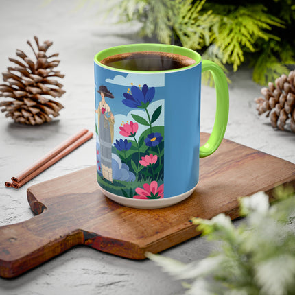 Garden Of New Beginnings Colorful Mugs – Art Deco Floral Elegance