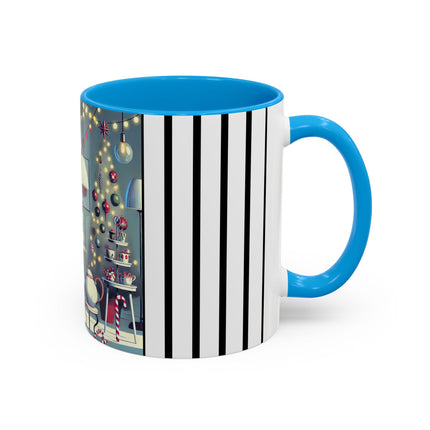 Whimsical Christmas Tea Party Colorful Mugs (11oz, 15oz)