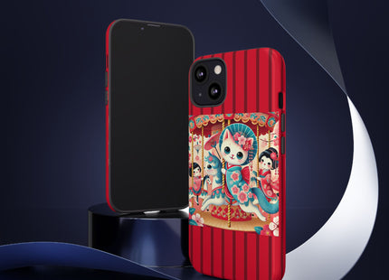 Geisha Kitten's Enchanted Carousel Phone Cases
