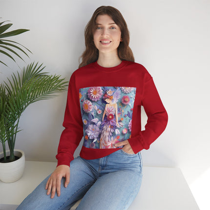 Aster Fairy Unisex Heavy Blend™ Crewneck Sweatshirt
