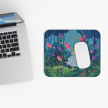 🌸☂️ The Lady Of The Secret Garden Mouse Pad – Art Deco Floral Fantasy