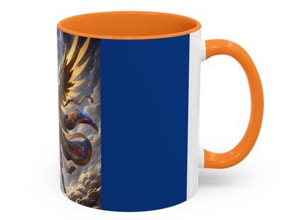 Valkyrie Descending Through Storm Colorful Mugs (11oz, 15oz)