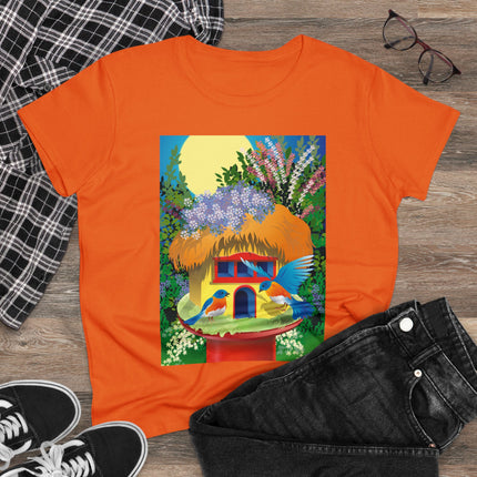 Birdhouse Haven Women's Midweight Cotton Tee